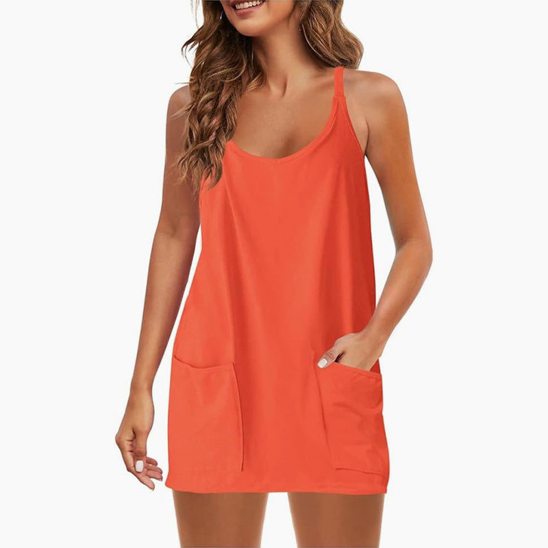 🔥2025 kuuma myynti🔥Naisten shortsipuku, jossa on henkselit