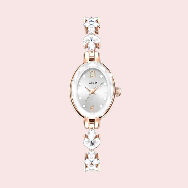 Naisten tyylikäs vedenkestävä kvartsi katsella