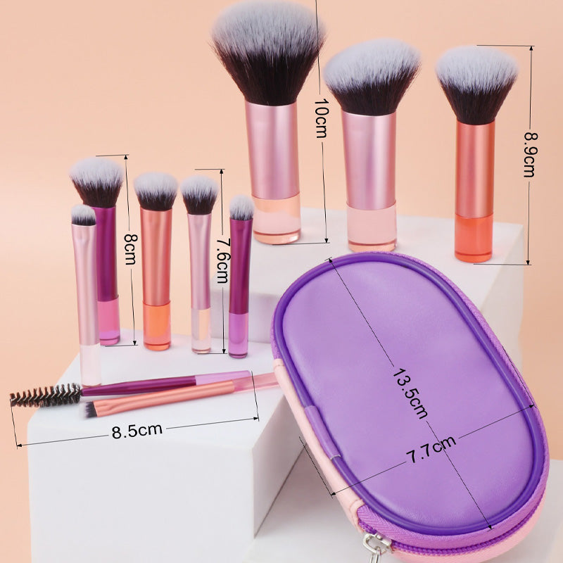 Pieni Meikkiharjasetti Sivellinkotelolla