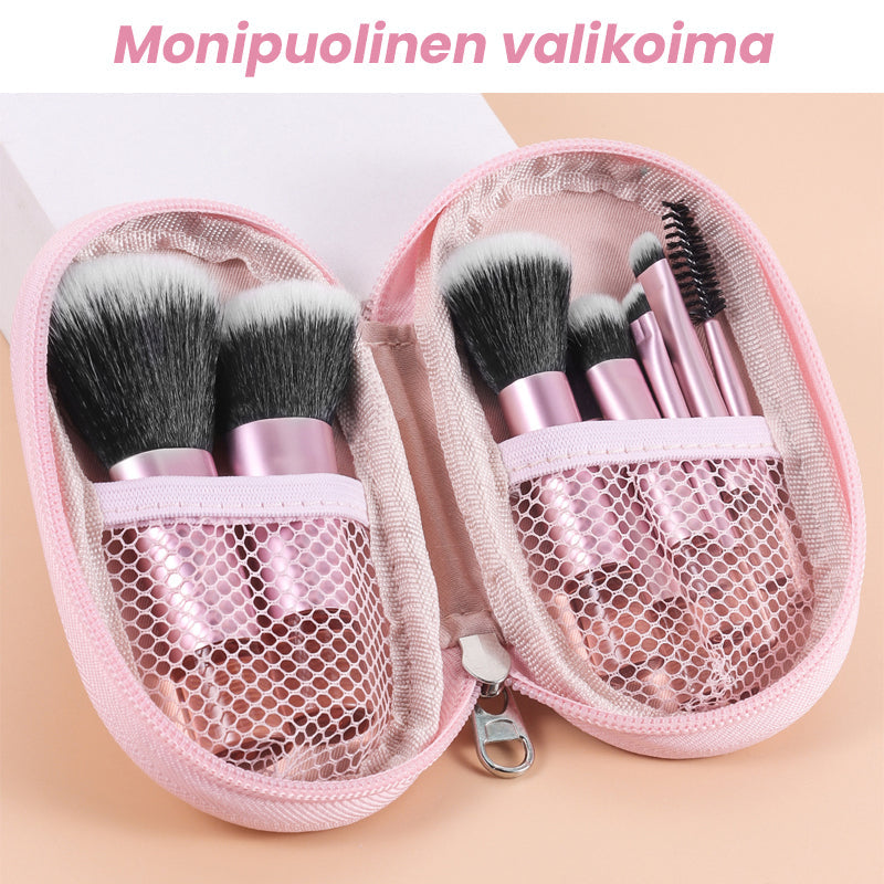 Pieni Meikkiharjasetti Sivellinkotelolla