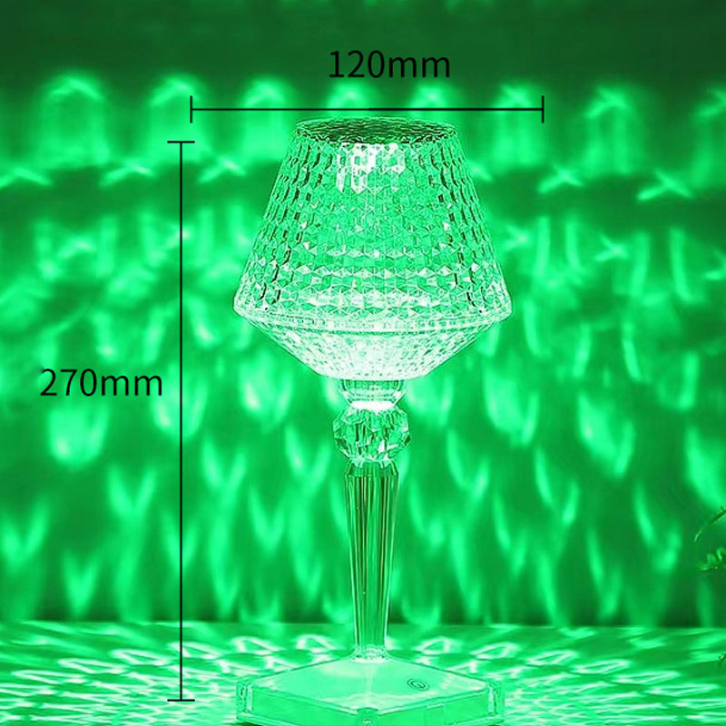 Pöytävalaisin kristallia