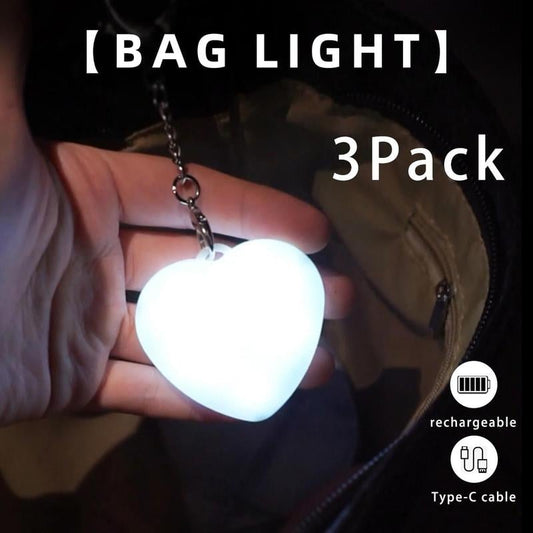💕Heart-Shaped LED Key Ring with Lamp – Touch-Sensitive Switch