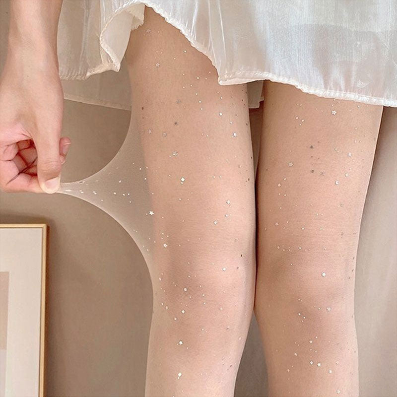 đ„đ„Sesongin vastaiset kampanjat - Naisten muoti Sexy Glitter Sequin sukat (Osta 1 saat 1 ilmaiseksi)