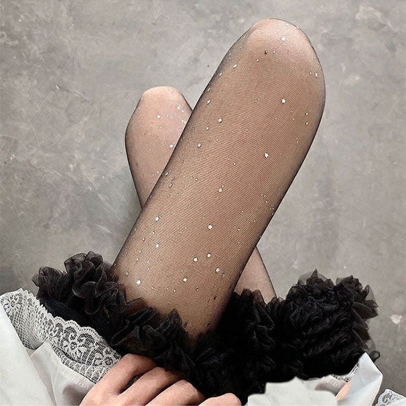 đ„đ„Sesongin vastaiset kampanjat - Naisten muoti Sexy Glitter Sequin sukat (Osta 1 saat 1 ilmaiseksi)