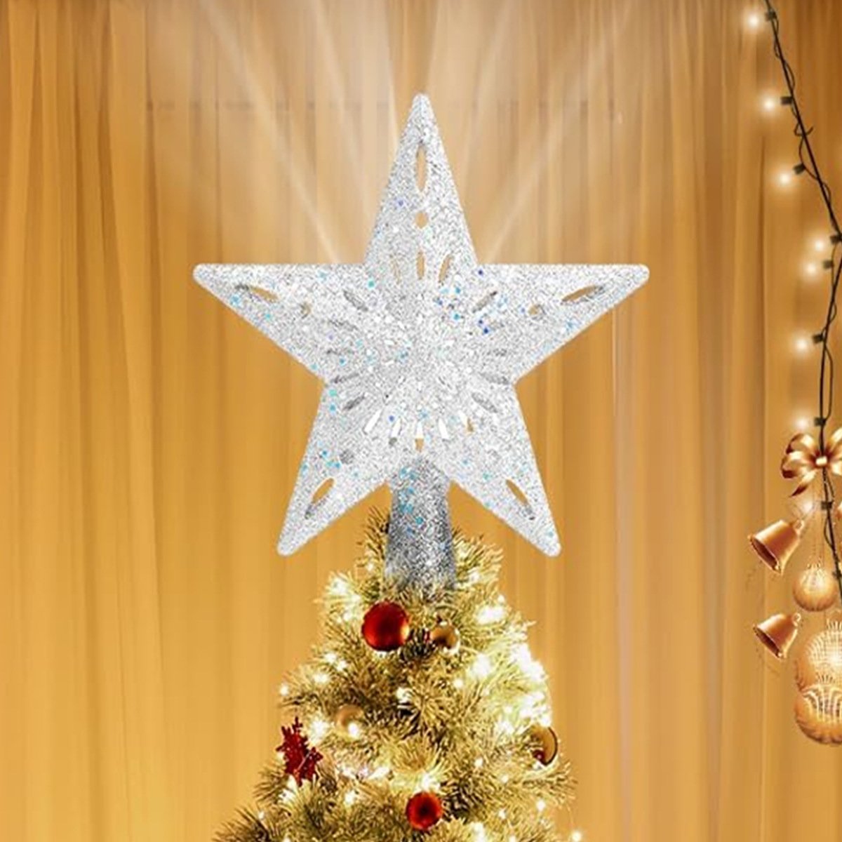 🎄Joulu -49% alennus🎅Lumimyrsky Pentagram-projektorilamppu