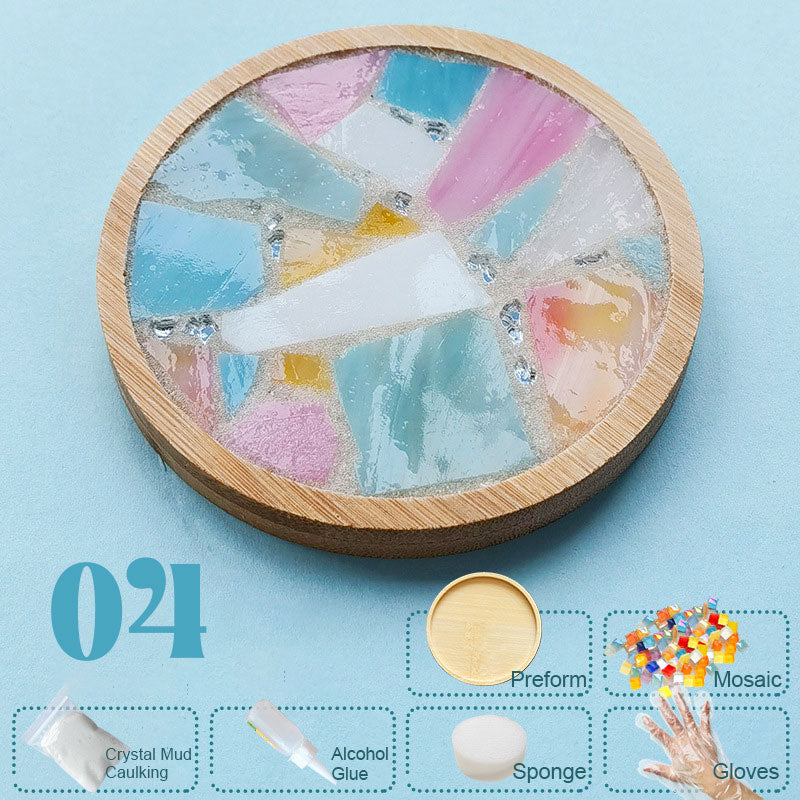 Diy käsintehdyt lasiset lasinaluset