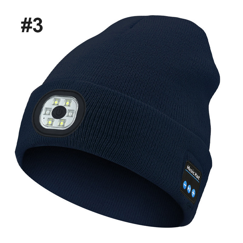 Bluetooth LED neulottu hattu