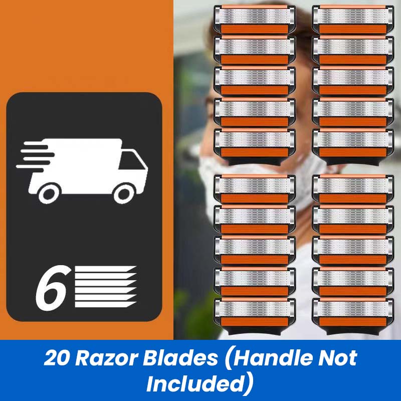 Men's Razor Blade Replacement Set with Free Handle