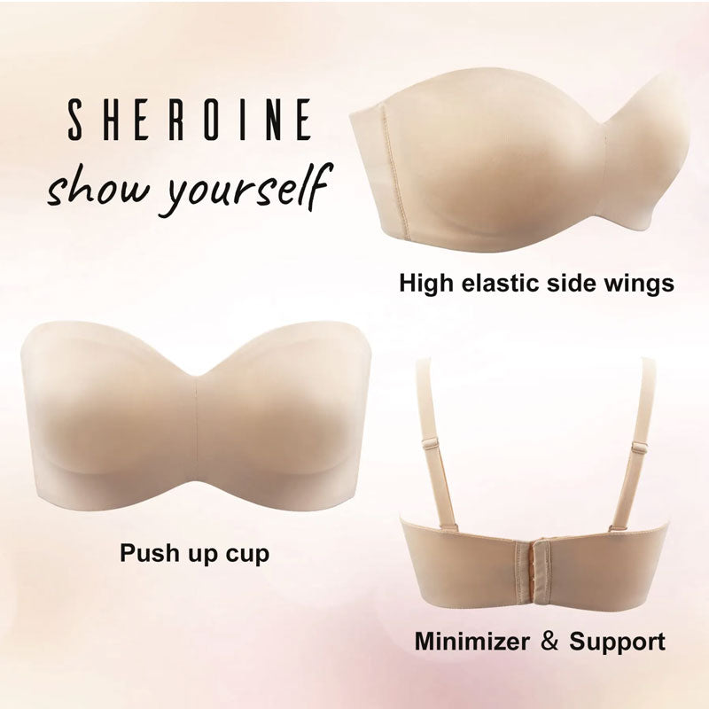 ⏳Ajankohtainen tarjous: 60 % alennus💗 Olkaimeton push-up bandeau-rintaliivit