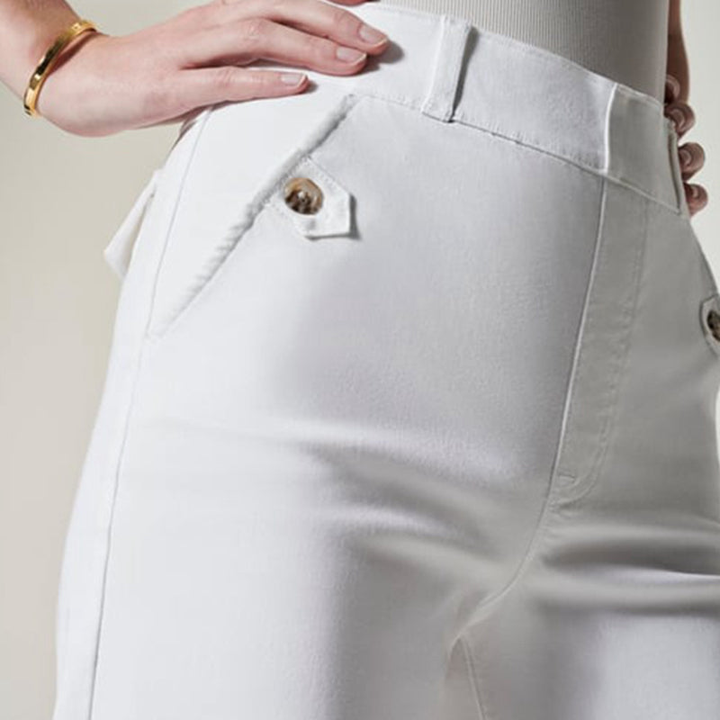 🔥2025 kuuma myynti🔥Stretch Twill leikatut leveälahkeiset housut