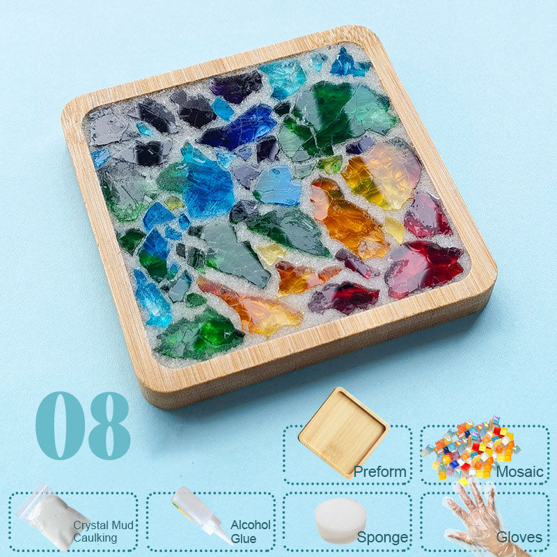 Diy käsintehdyt lasiset lasinaluset