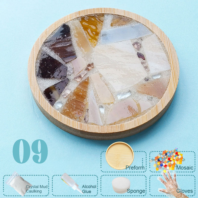 Diy käsintehdyt lasiset lasinaluset