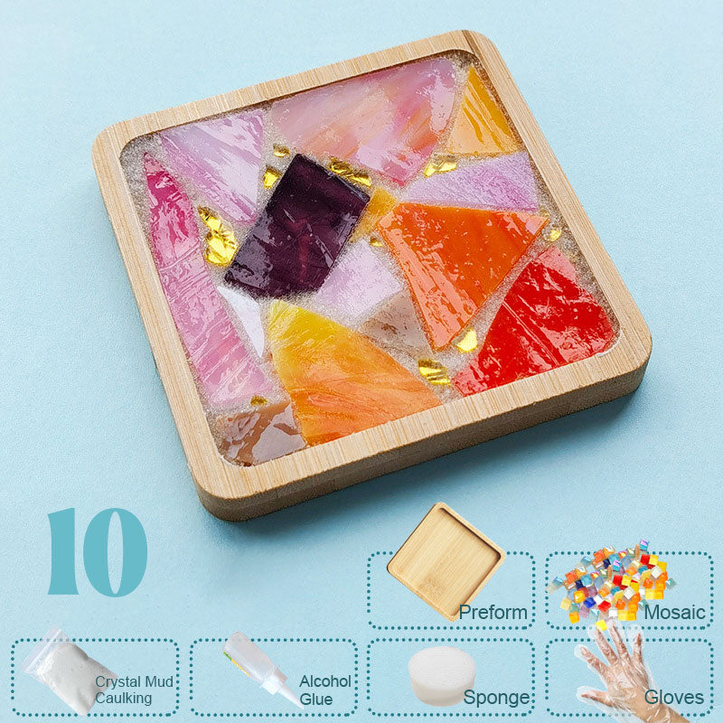 Diy käsintehdyt lasiset lasinaluset