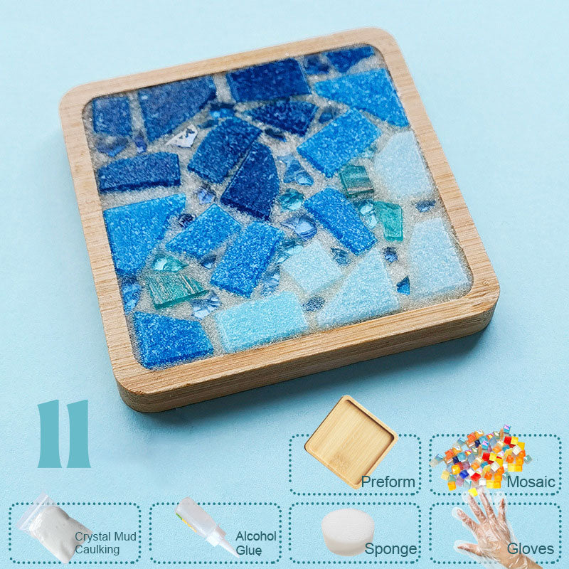 Diy käsintehdyt lasiset lasinaluset