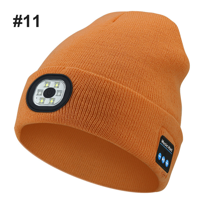 Bluetooth LED neulottu hattu