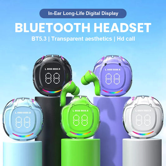 In-Ear pitkäikäinen digitaalinen näyttö Bluetooth-kuulokkeet