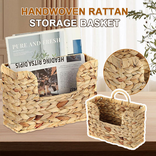 Handwoven Rattan Storage Basket