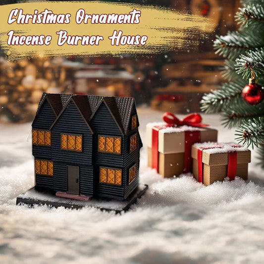Christmas Ornaments Incense Burner House