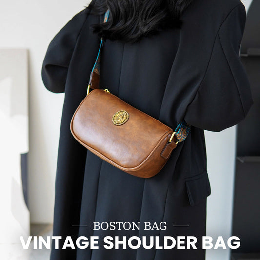 ✨ Ladies vintage Boston olkalaukku - eleganssia mukaan! 👜