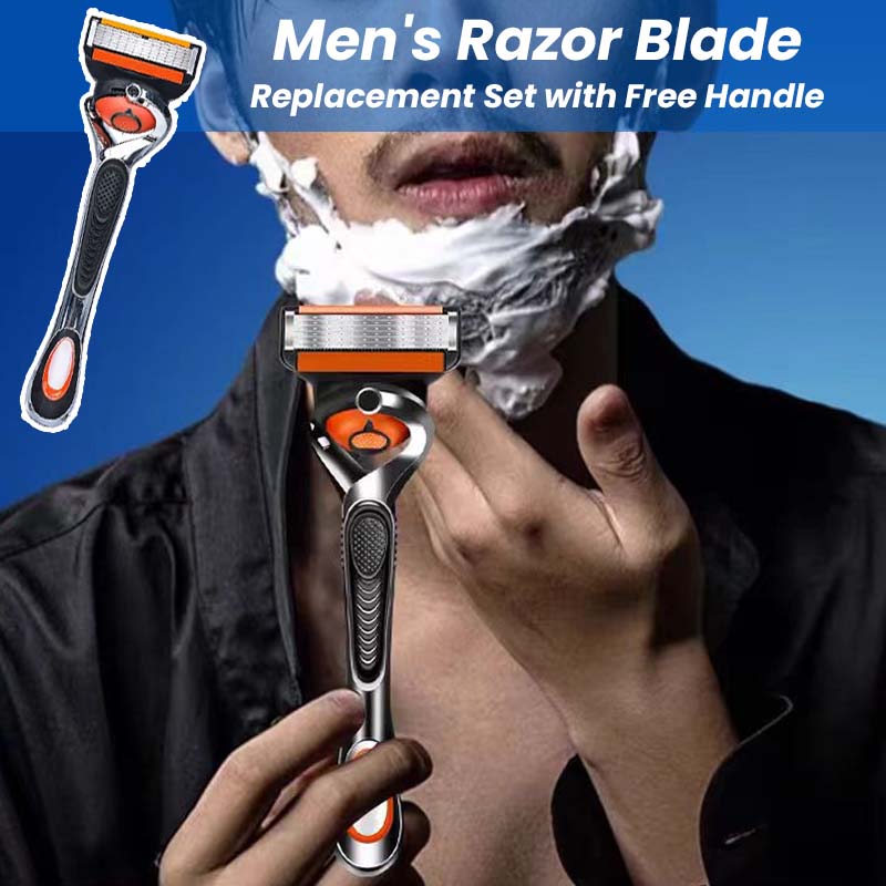 Men's Razor Blade Replacement Set with Free Handle