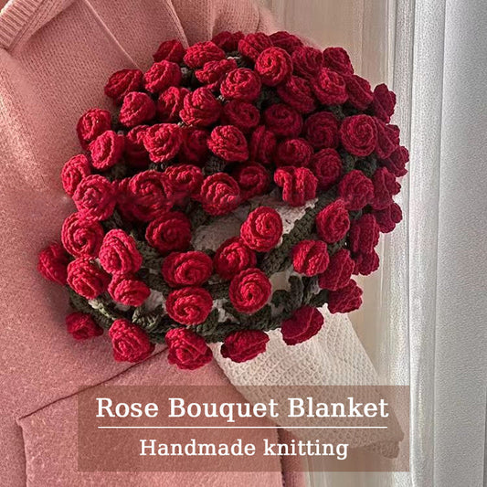 Rose Bouquet Blanket(Finished product & material package available)