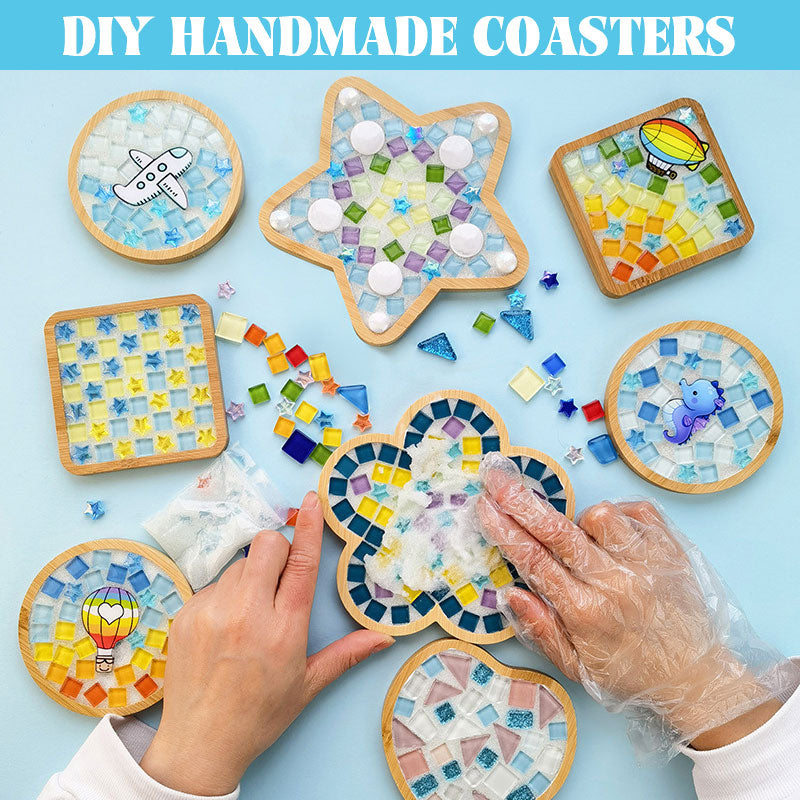 Diy käsintehdyt lasiset lasinaluset