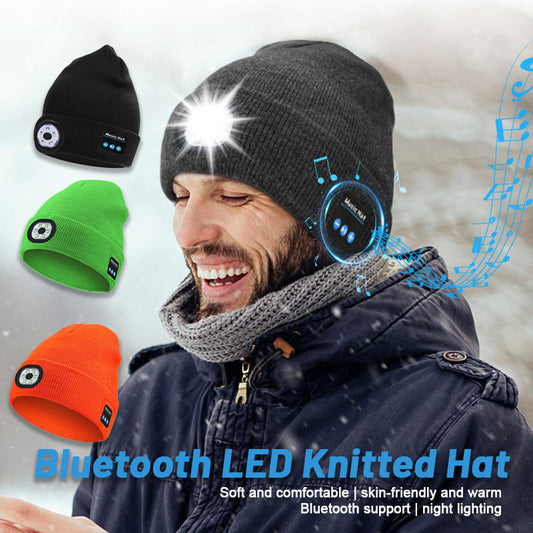 Bluetooth LED neulottu hattu