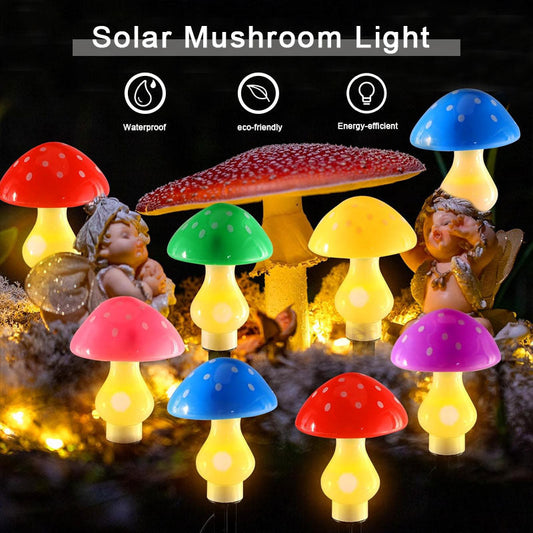 🍄✨ Solar Mushroom Light
