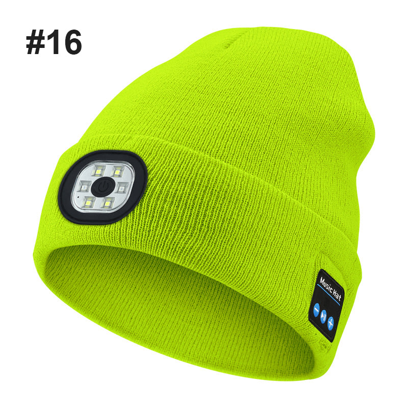 Bluetooth LED neulottu hattu