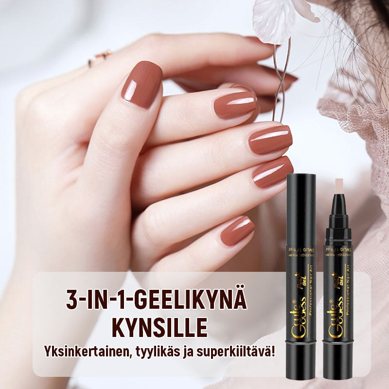💅✨ 3-in-1 Kynsilakkakynä | Geelilakka ilman alus/päällyslakkaa | Nopea & Kestävä!
