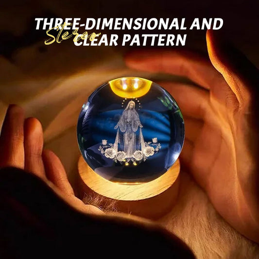 Luminous Crystal Glass Ball Ornament