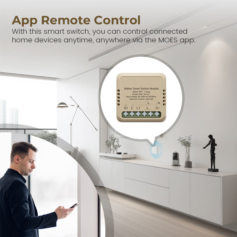 Smart WiFi Switch Controller – Remote & Voice Control