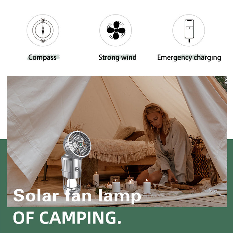 🔥2025 kuuma myynti🔥Solar Camping tuuletinvalo
