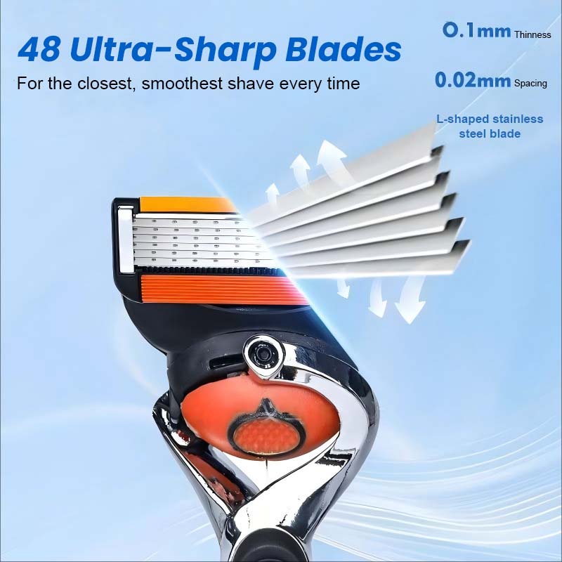 Men's Razor Blade Replacement Set with Free Handle