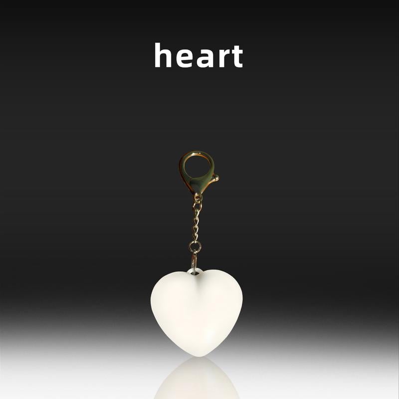 💕Heart-Shaped LED Key Ring with Lamp – Touch-Sensitive Switch