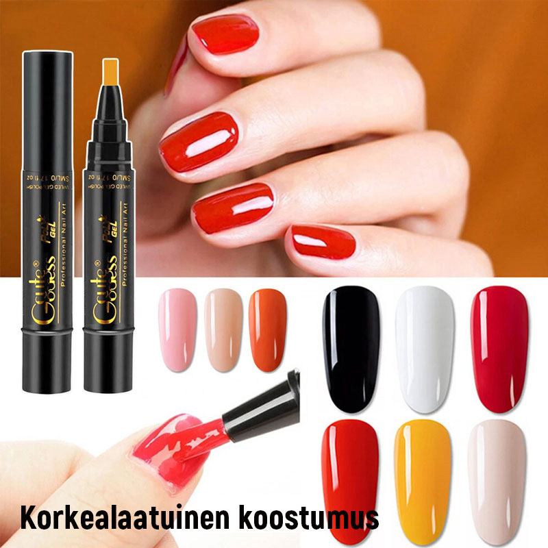 💅✨ 3-in-1 Kynsilakkakynä | Geelilakka ilman alus/päällyslakkaa | Nopea & Kestävä!