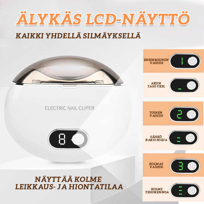 🎉Viikoittainen erikoismyynti - 50%alennuksella🔥Älykäs sähköinen kynsileikkuri | Tehokas leikkaus, hellävarainen hoito💅
