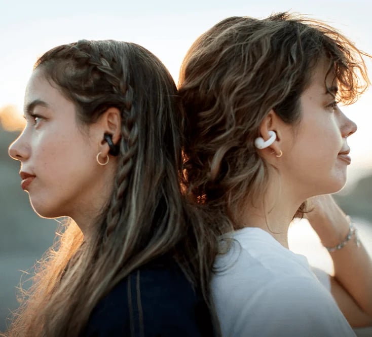 Langattomat korvaklipsin luujohtoiset kuulokkeet🎧