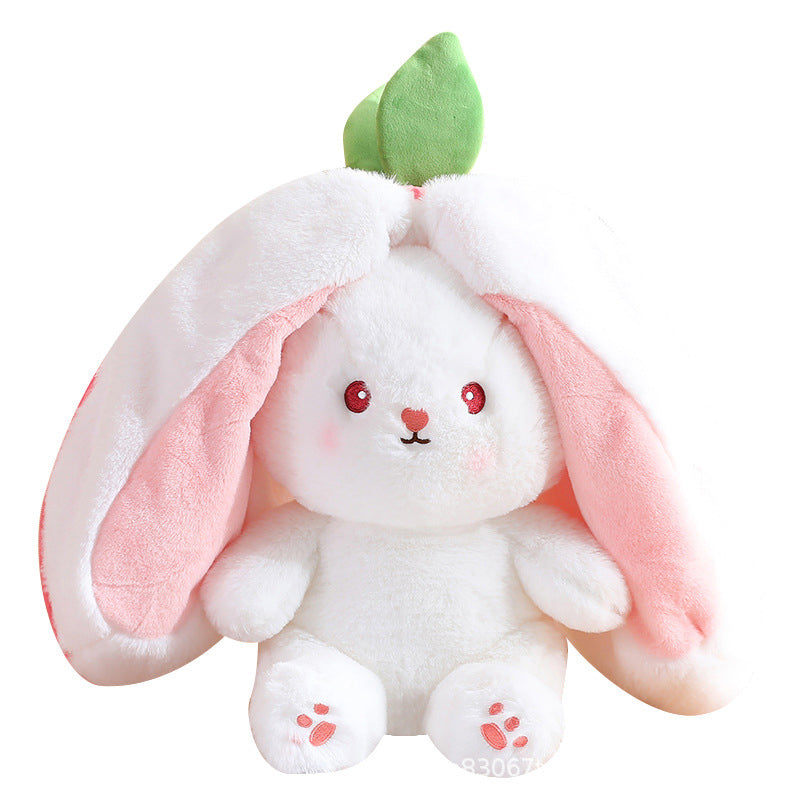 🍓 Kuuma myynti 50% OFF🍓 Pääsiäispäivä Mansikka pupu muuttui pikku kaniksi🎀 Hedelmänukke Pehmolelu🐰