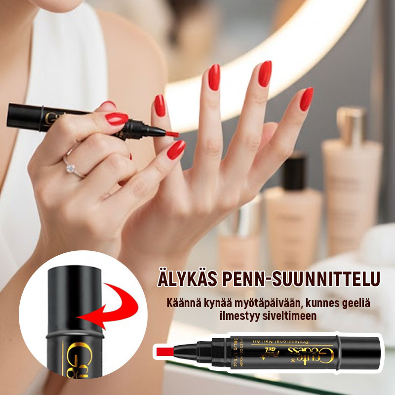 💅✨ 3-in-1 Kynsilakkakynä | Geelilakka ilman alus/päällyslakkaa | Nopea & Kestävä!