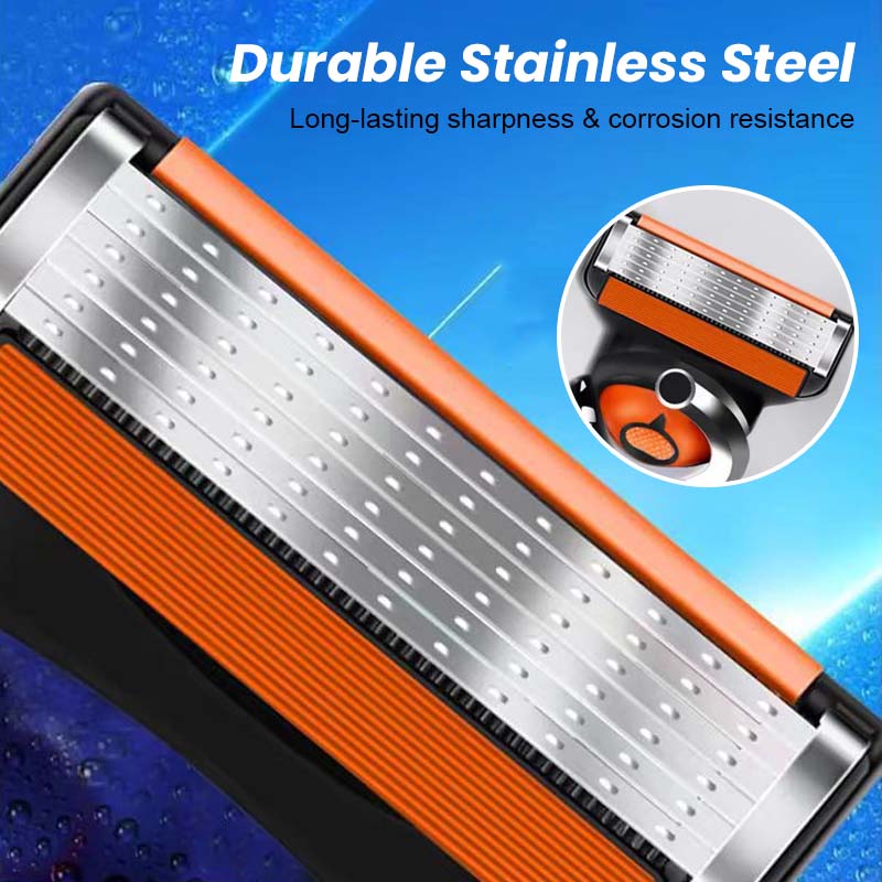 Men's Razor Blade Replacement Set with Free Handle