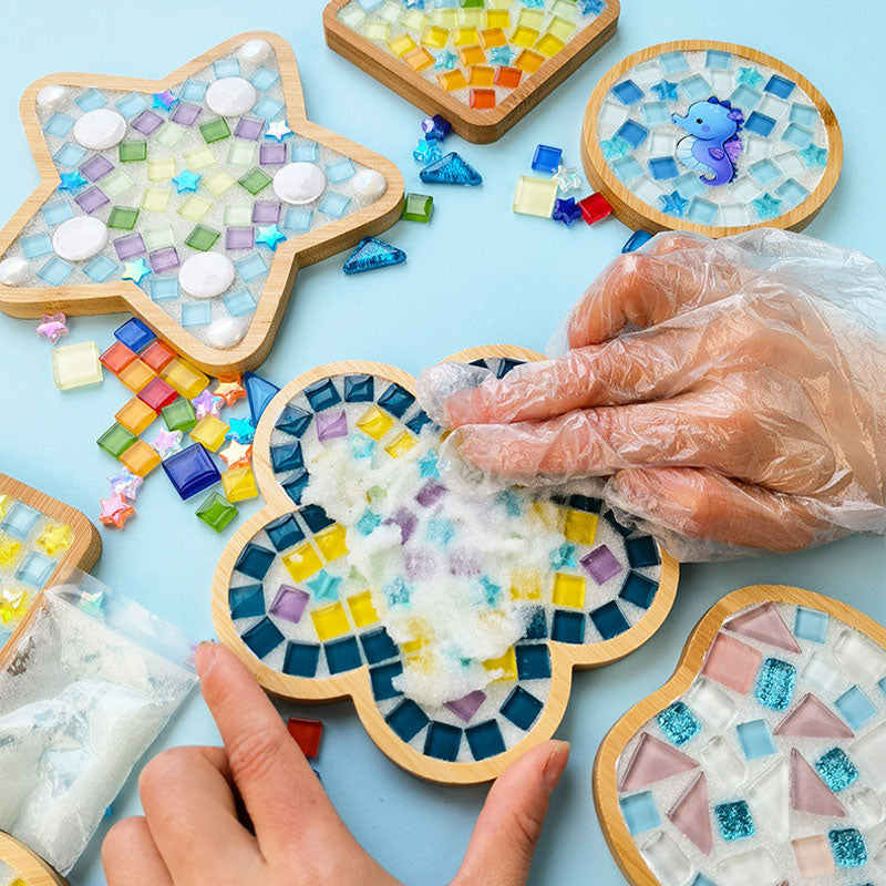 Diy käsintehdyt lasiset lasinaluset