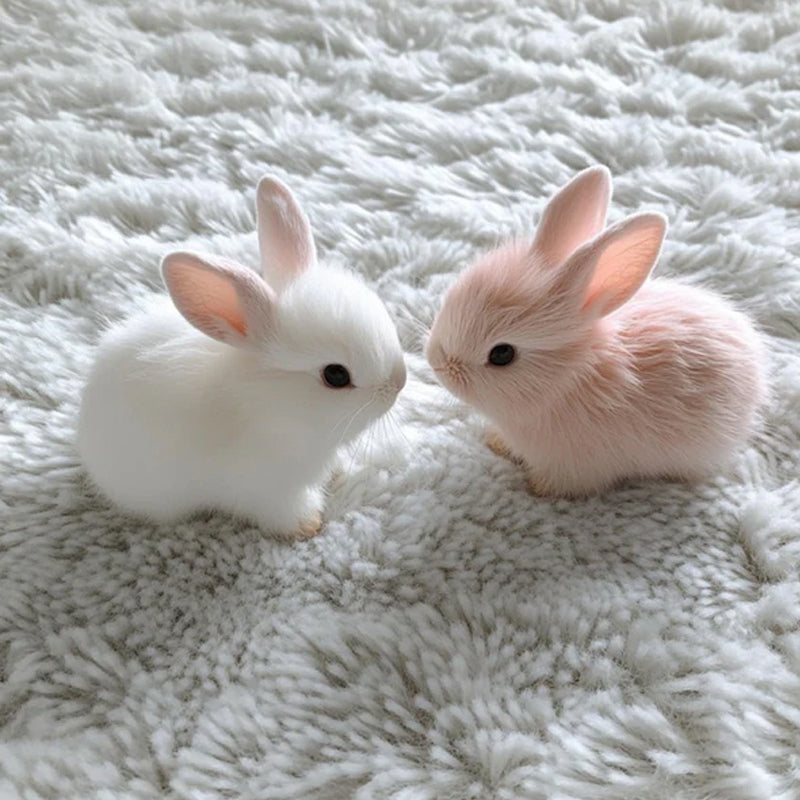 🐇Viimeinen päivä myynti 60% pois🐇Pörröinen realistinen kani lelu lelu