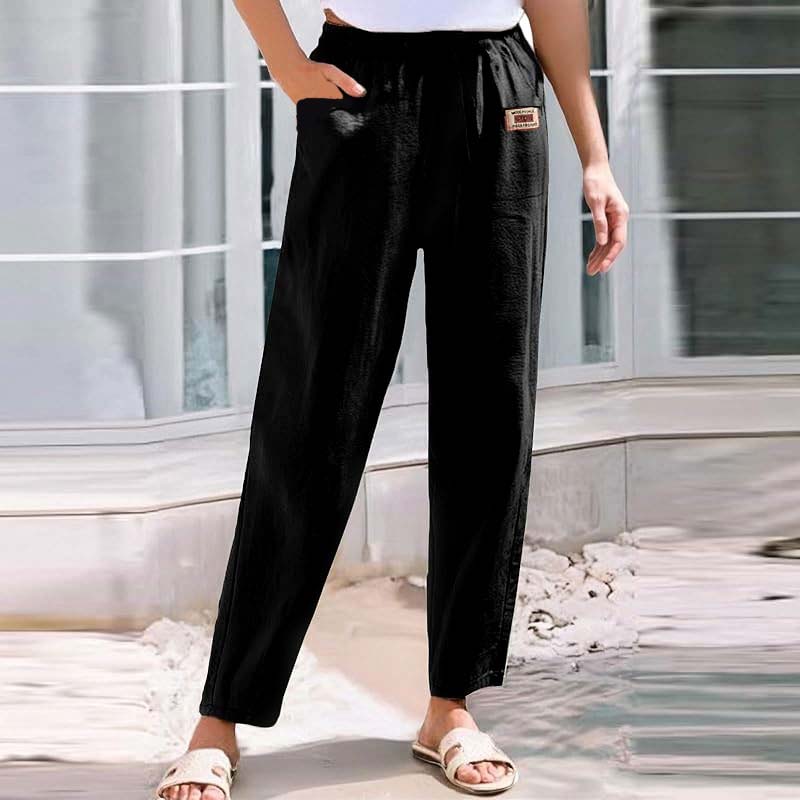 ⏳Rajoitettu aika myynti🔥Naisten Joustavavyötäröiset Puuvillahousut