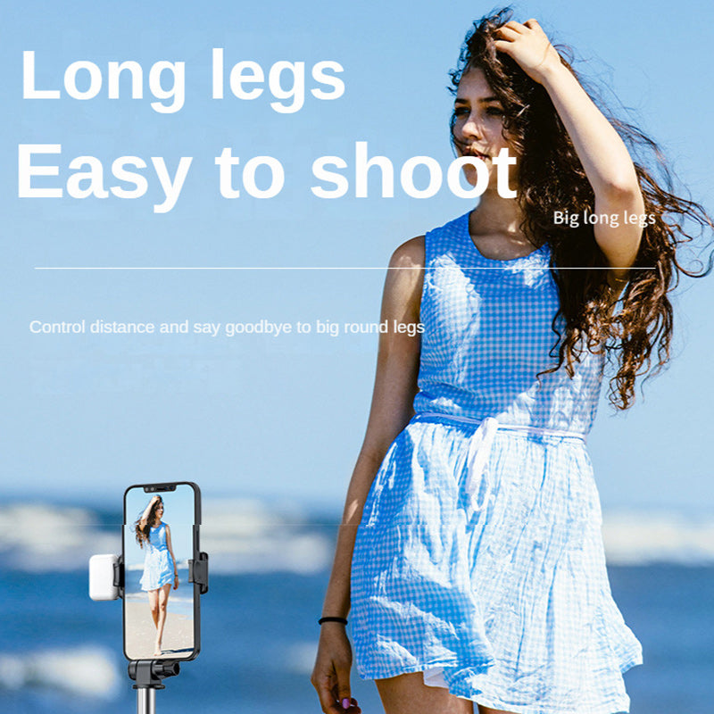 Selfie-tikkujalusta, jossa on täyttövalo