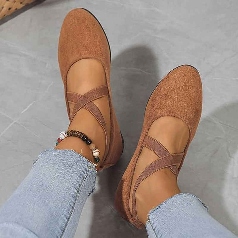 ⏳Ajankohtainen tarjous🎀Tyylikäs yksivärinen joustava hihna ja matala kiilakorko