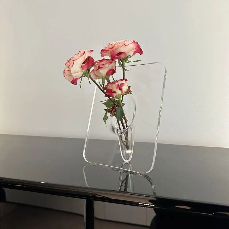 Akryyli valokuvakehys maljakko Flower Arranger