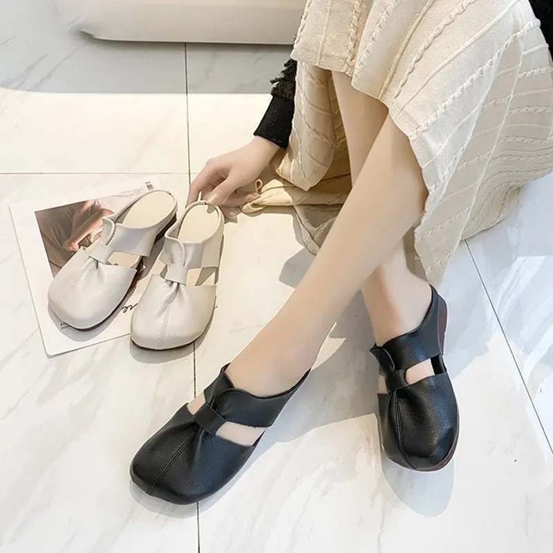 ☀️2025 Uudenvuoden kuuma myynti🎀Flat mules in cut-out design