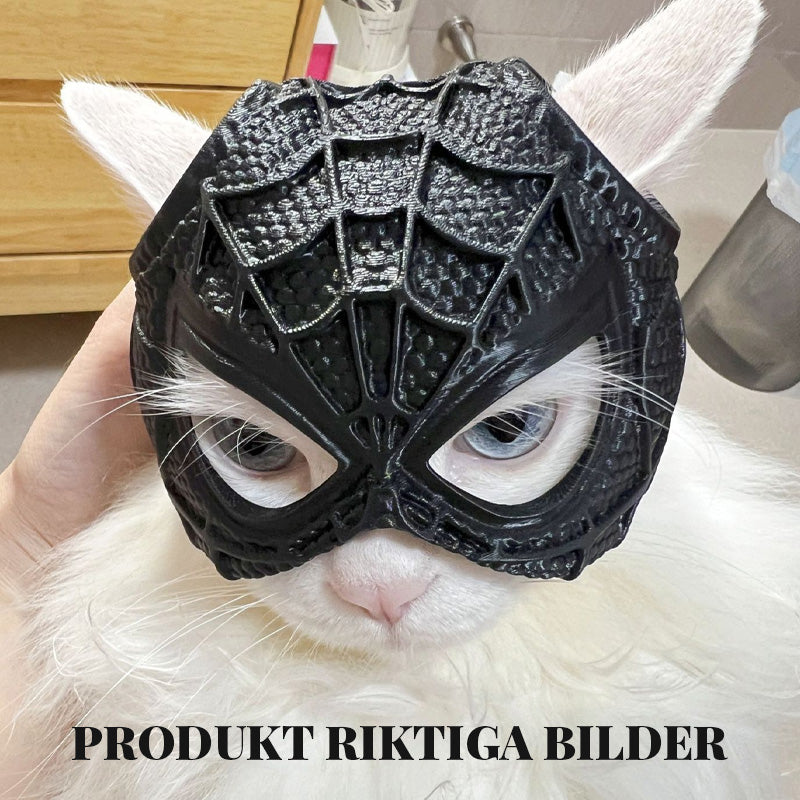 Hämähäkinseittityylinen kissanaamio🐾🕷️