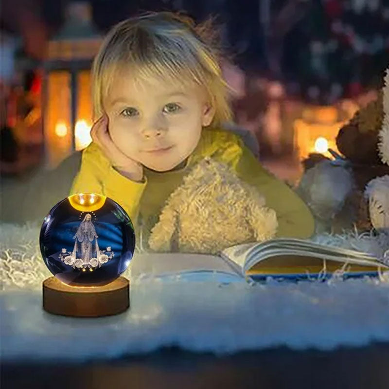 Luminous Crystal Glass Ball Ornament